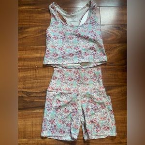 Floral workout set
